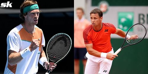 Andrey Rublev and Ricardas Berankis are set for a second-round showdown.