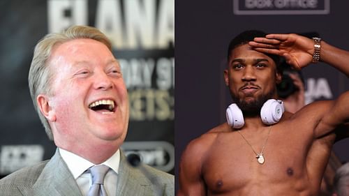 Frank Warren (left) and Anthony Joshua (right)