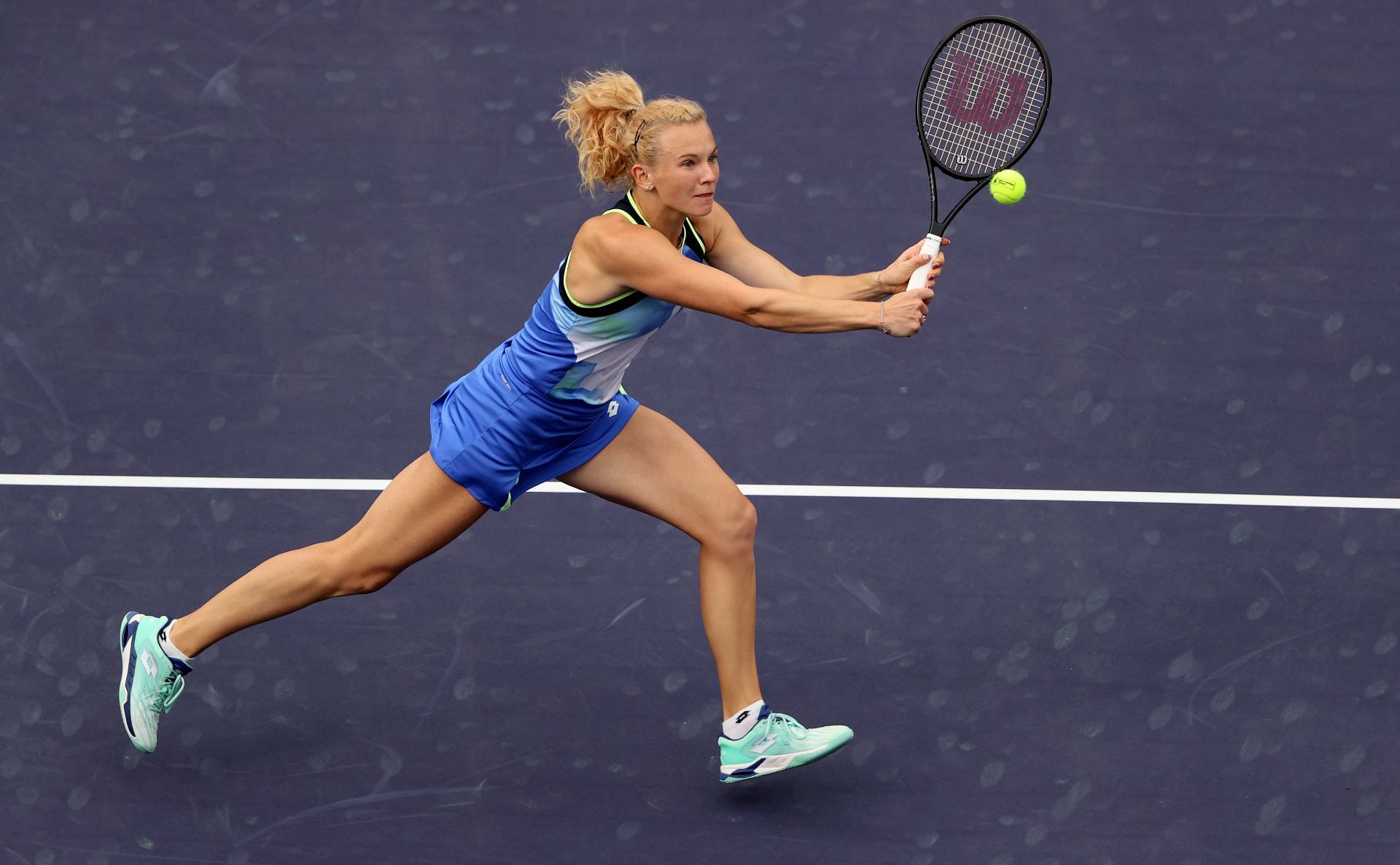 Katerina Siniakova at the 2021 BNP Paribas Open