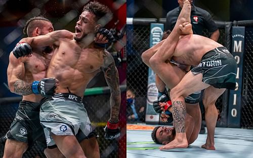 Brandon Royval vs. Rogerio Bontorin [Photos via @ufc on Instagram]