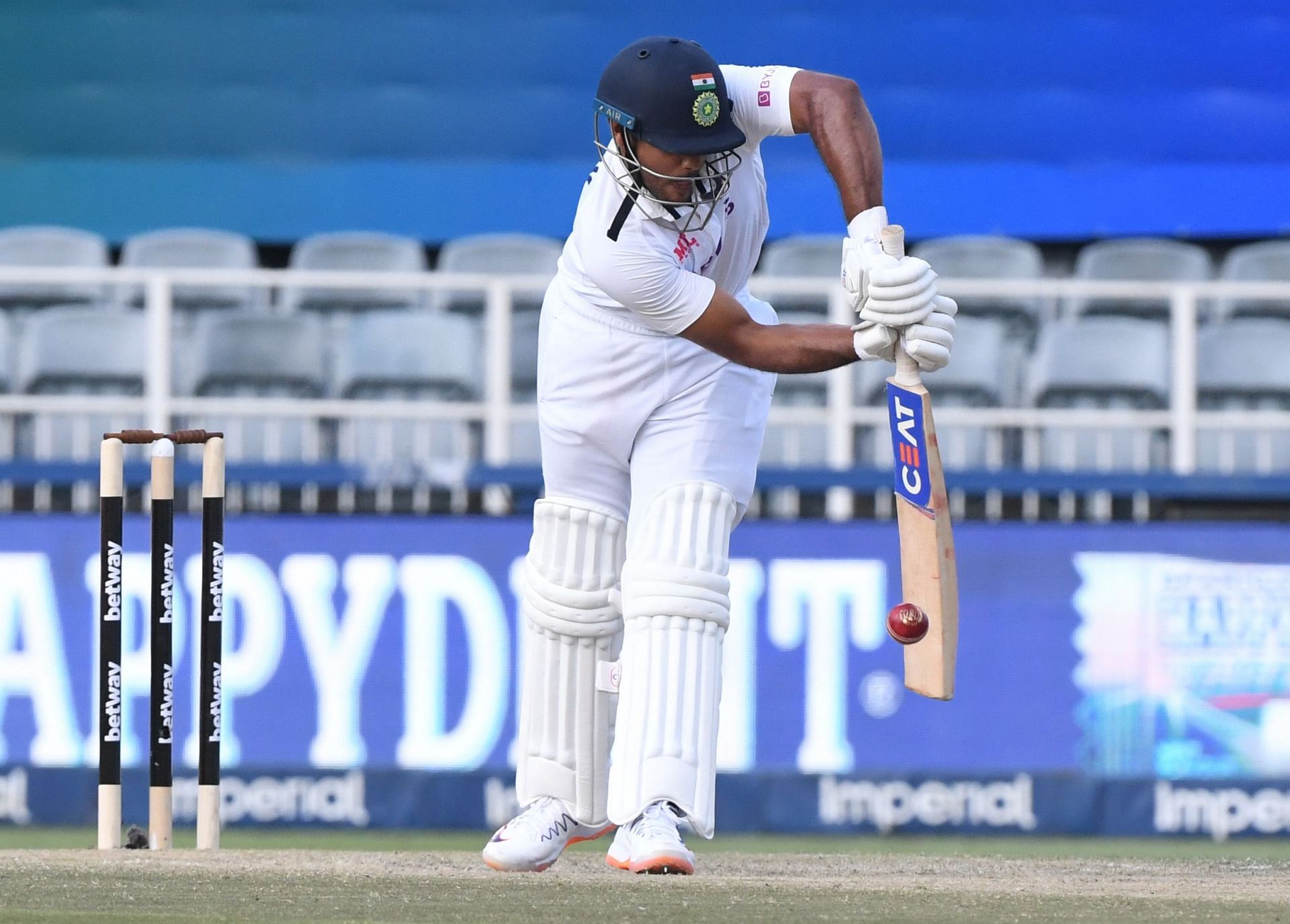 Mayank Agarwal&#039;s footwork is not assured against back-of-a-length deliveries