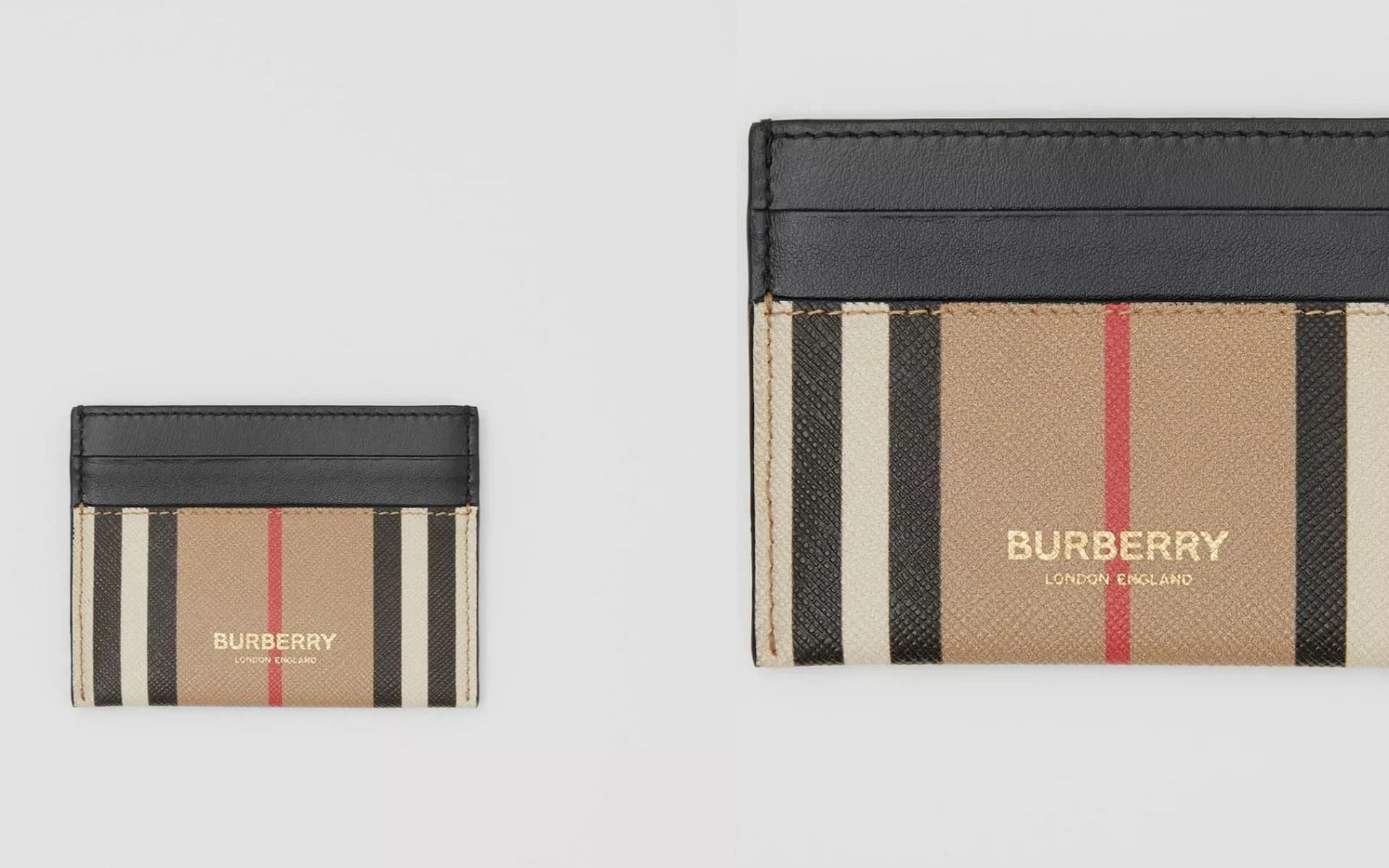 Icon Stripe E-canvas and Leather Card Case (Image via us.burberry.com)