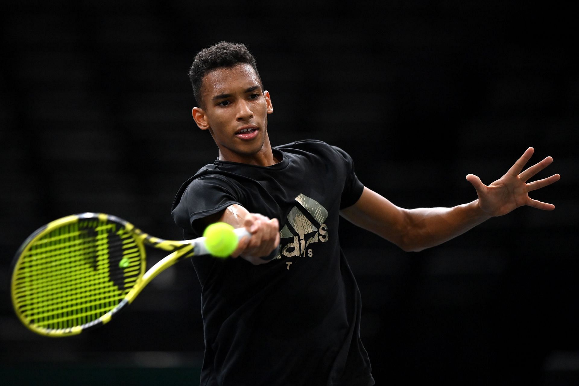 Felix Auger-Aliassime during the Rolex Paris Masters