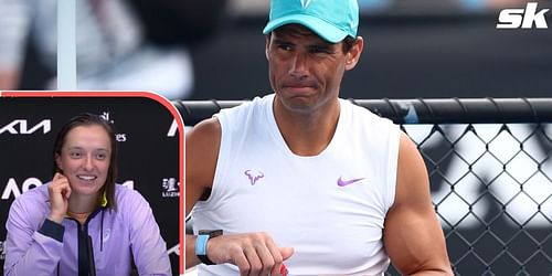 Iga Swiatek was grateful to Rafael Nadal for keeping her sane after her semifinal loss at the Australian Open