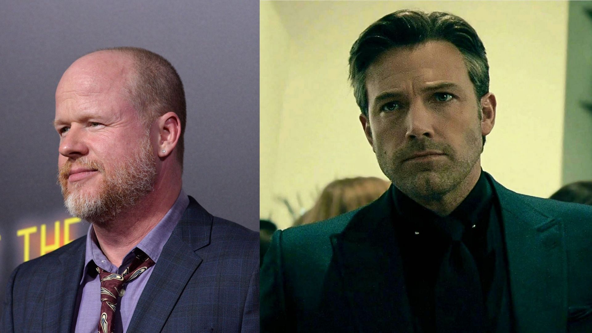 Whedon and Affleck (Image via Getty Images/ Michael Tullberg, and Warner Bros.)