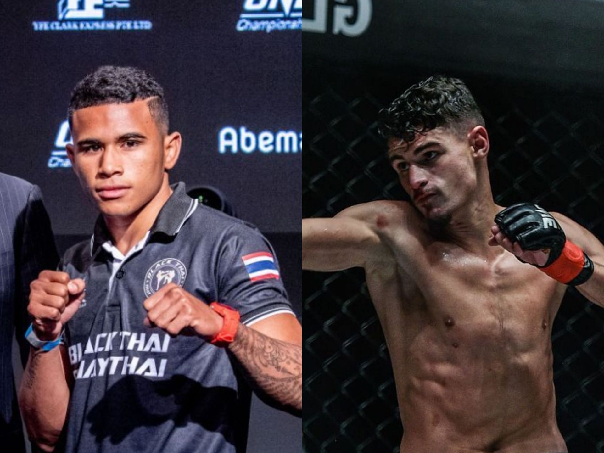 Walter Goncalves (left) and Elias Mahmoudi (right). [Photo: ONE Championship]