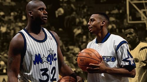 Penny Hardaway and Shaquille O'Neal during their time with the Orlando Magic