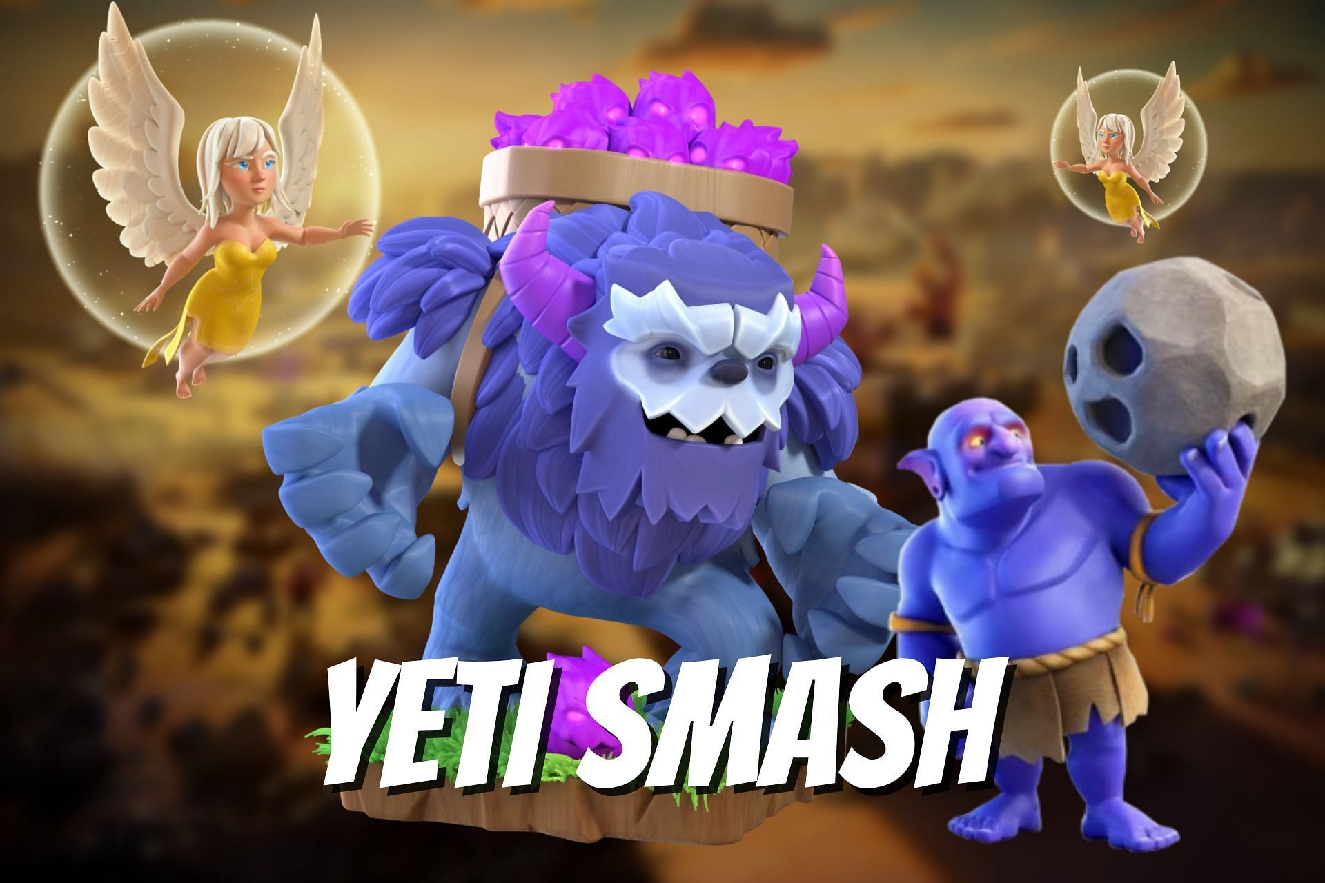 Yeti Smash Attack Strategy in Clash of Clans (Image via Sportskeeda)