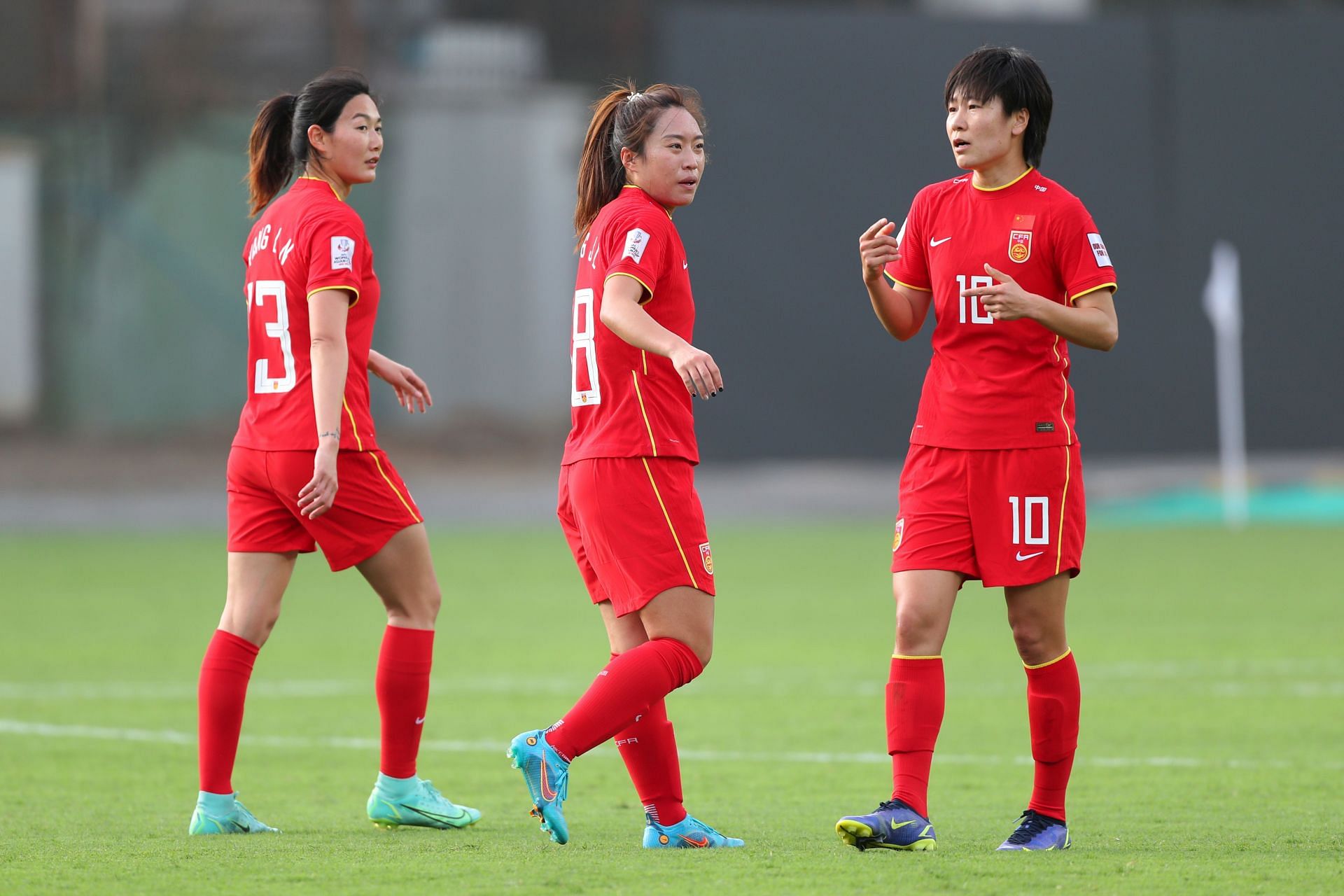 Tang Jiali celebrates her first goal for China in the AFC Women&#039;s Asian Cup 2022. (Image: AFC)