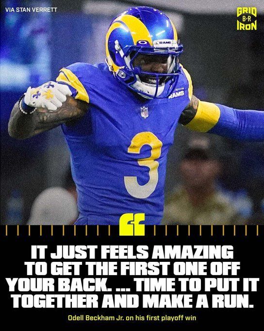 B/R Gridiron on X: First look at @obj in a Rams jersey 