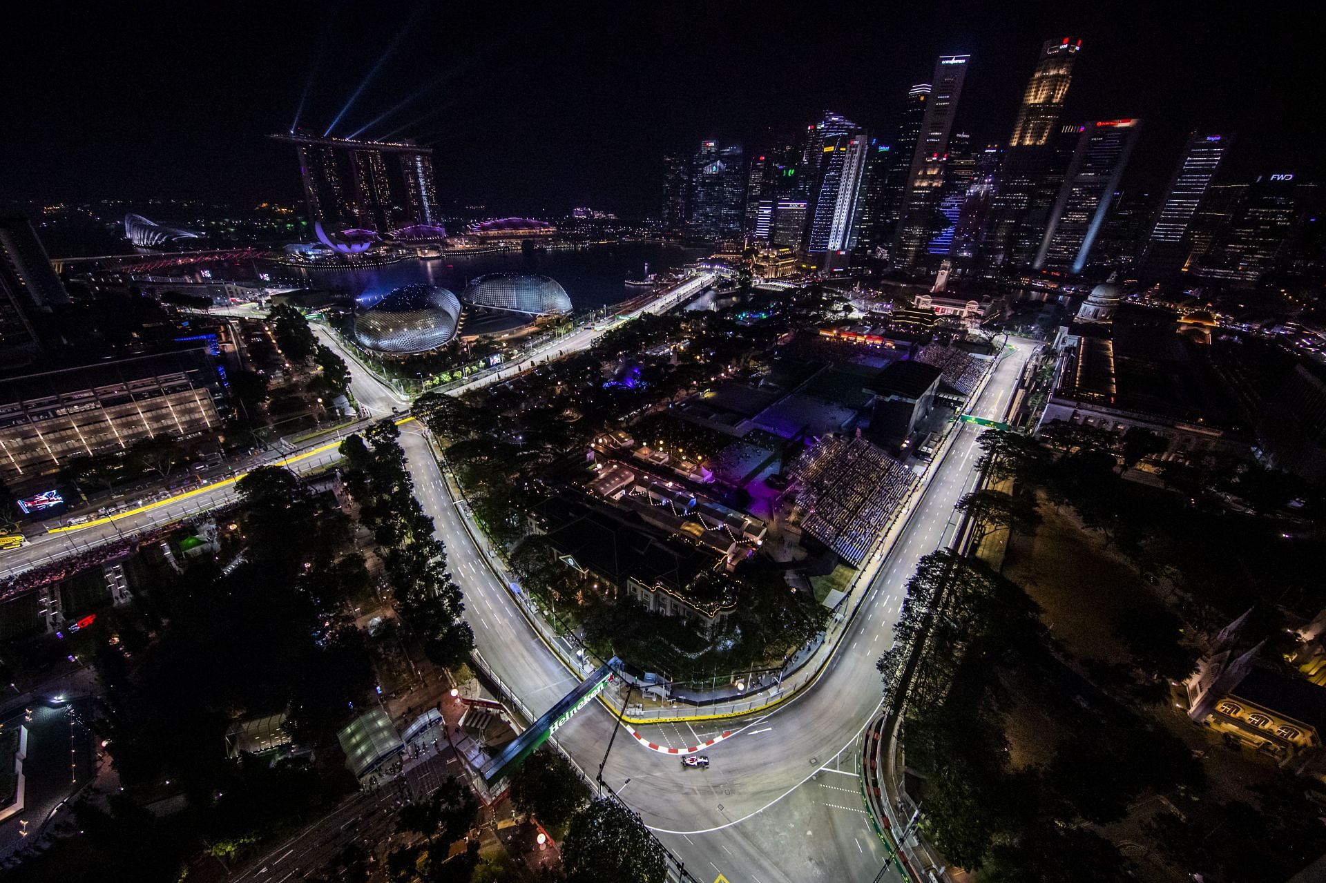 A general view of the Marina Bay Circuit in Singapore (Photo by Mark Thompson/Getty Images)