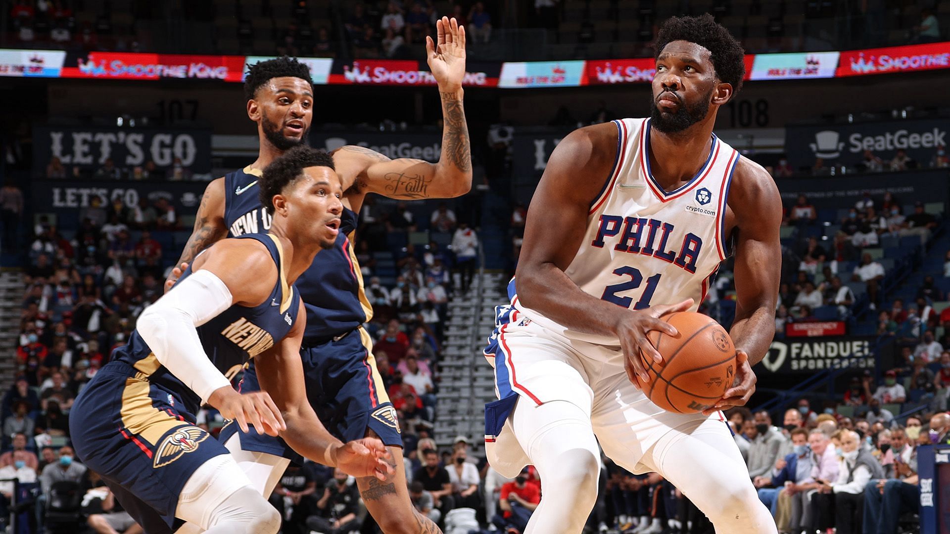 The New Orleans Pelicans will face the Philadelphia 76ers for the second time this season. [Photo: NBA.com]