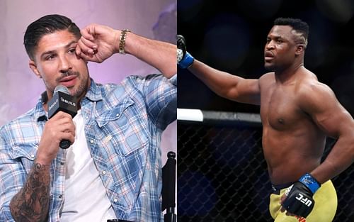 Brendan Schaub (L) and Francis Ngannou (R)