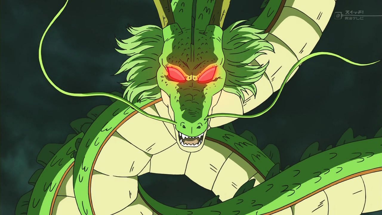 Shenron as seen in one of the franchise&#039;s anime adaptations. (Image via Toei Animation)