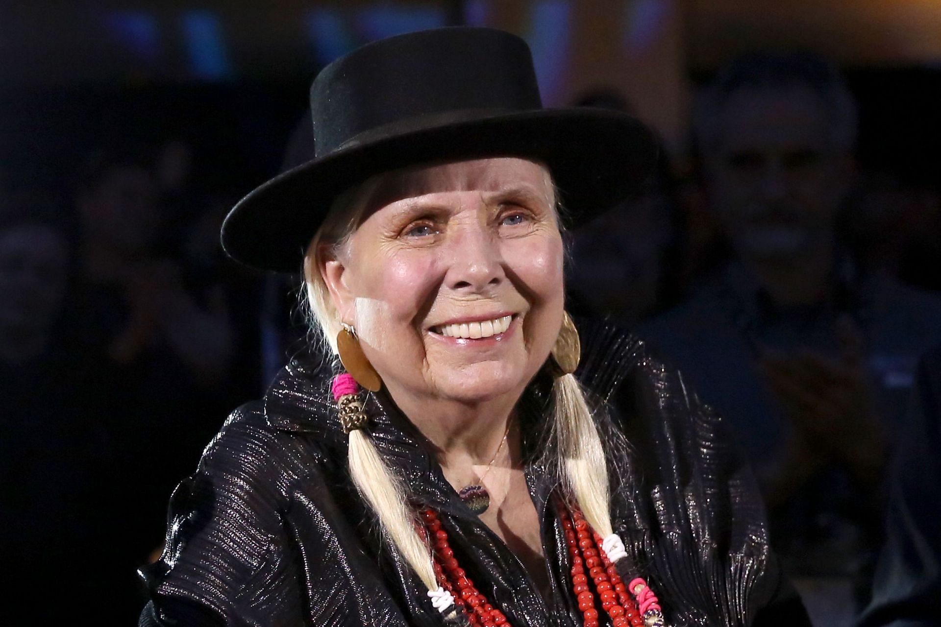 Joni Mitchell at the 35th Annual NAMM TEC Awards in 2020 (Image via Jesse Grant/Getty Images)