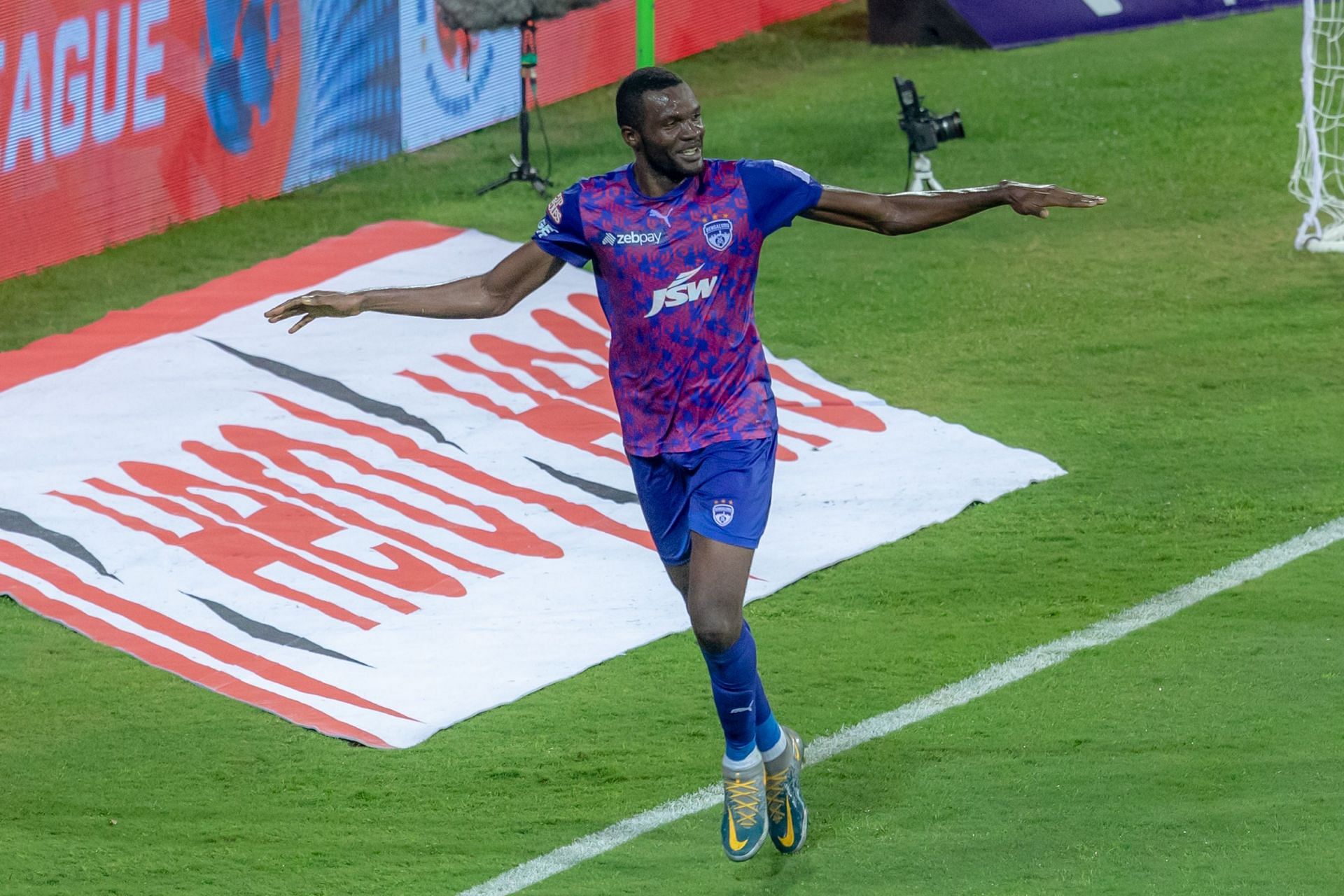 Bengaluru FC forward Prince Ibara scored a brace against Mumbai City FC. (Image Courtesy: ISL Media)