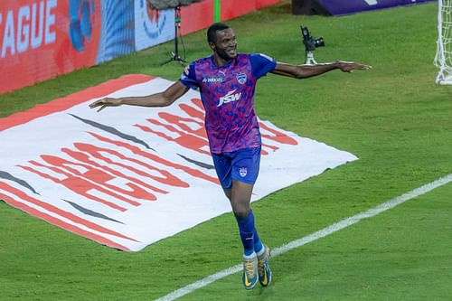 Bengaluru FC forward Prince Ibara scored a brace against Mumbai City FC. (Image Courtesy: ISL Media)