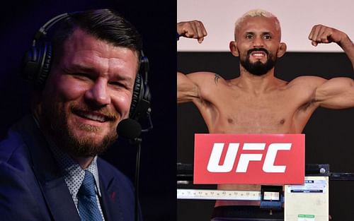 Michael Bisping (left), Figueiredo (right) [Images via Getty: UFC Fight Night: Overeem v Harris & UFC Fight Night: Figueiredo v Benavidez 2 Weigh-in]