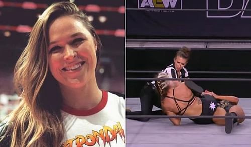 Ronda Rousey's close friend has picked up her first win on AEW Dark.