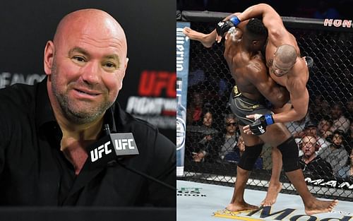 Dana White reacts to Francis Ngannou vs. Ciryl Gane [Photo via @ufc on Instagram]