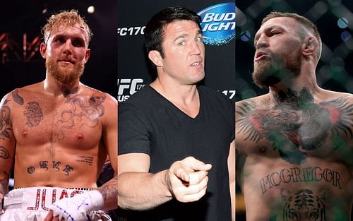 Jake Paul (left), Chael Sonnen (center) & Conor McGregor (right)