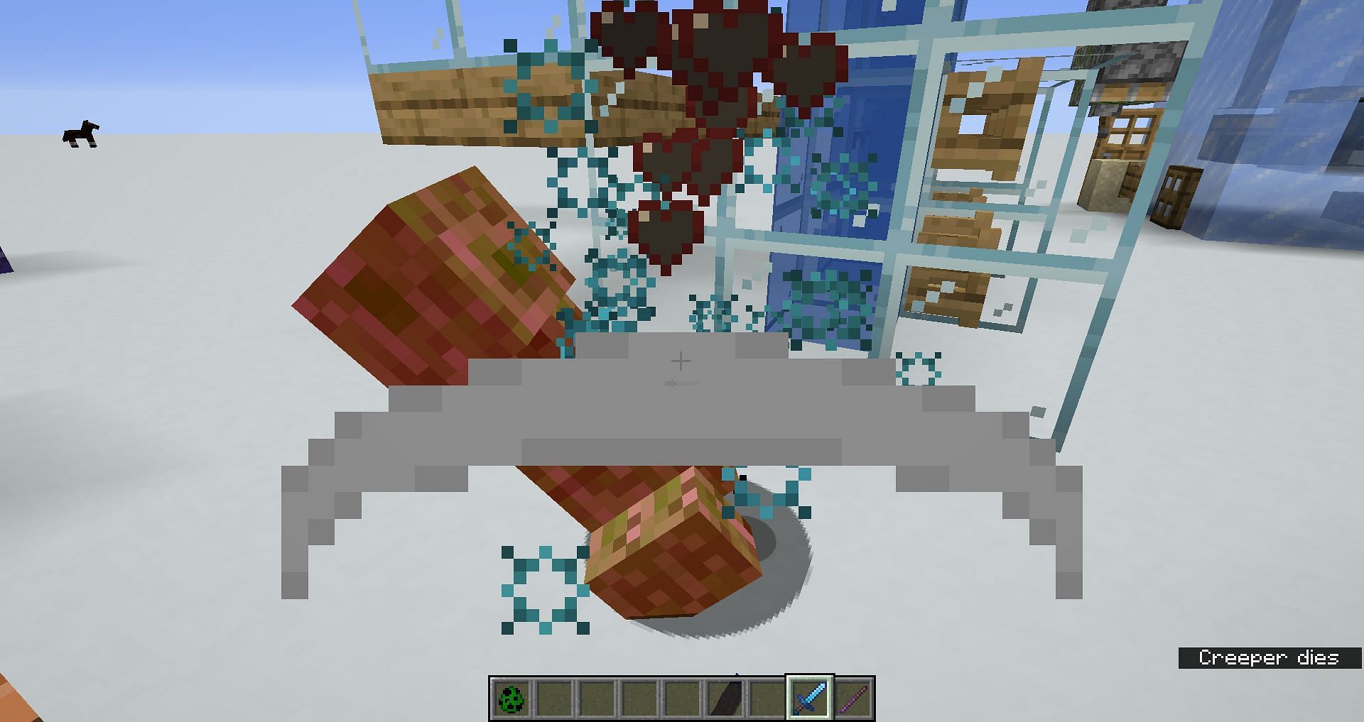 Sweeping attack with sword (Image via Mojang)