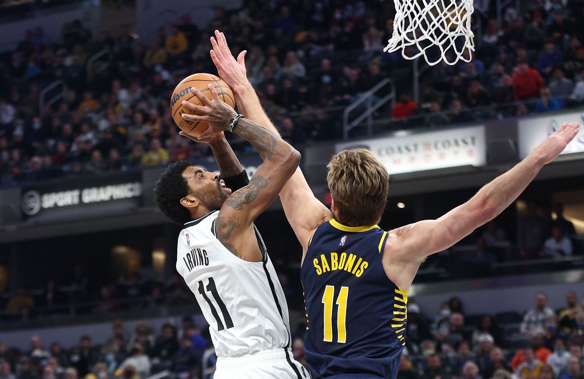 Kyrie Irving of the Brooklyn Nets vs. the Indiana Pacers.