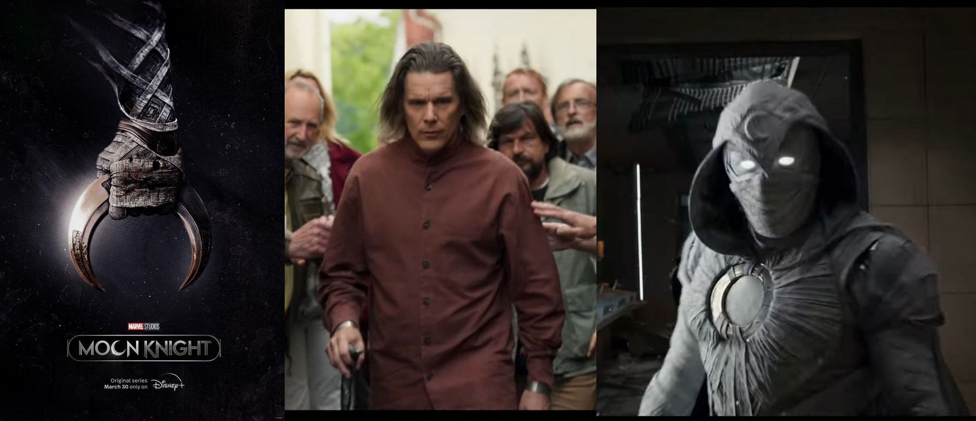 Ethan Hawke in the Moon Knight trailer (image via Marvel Studios)