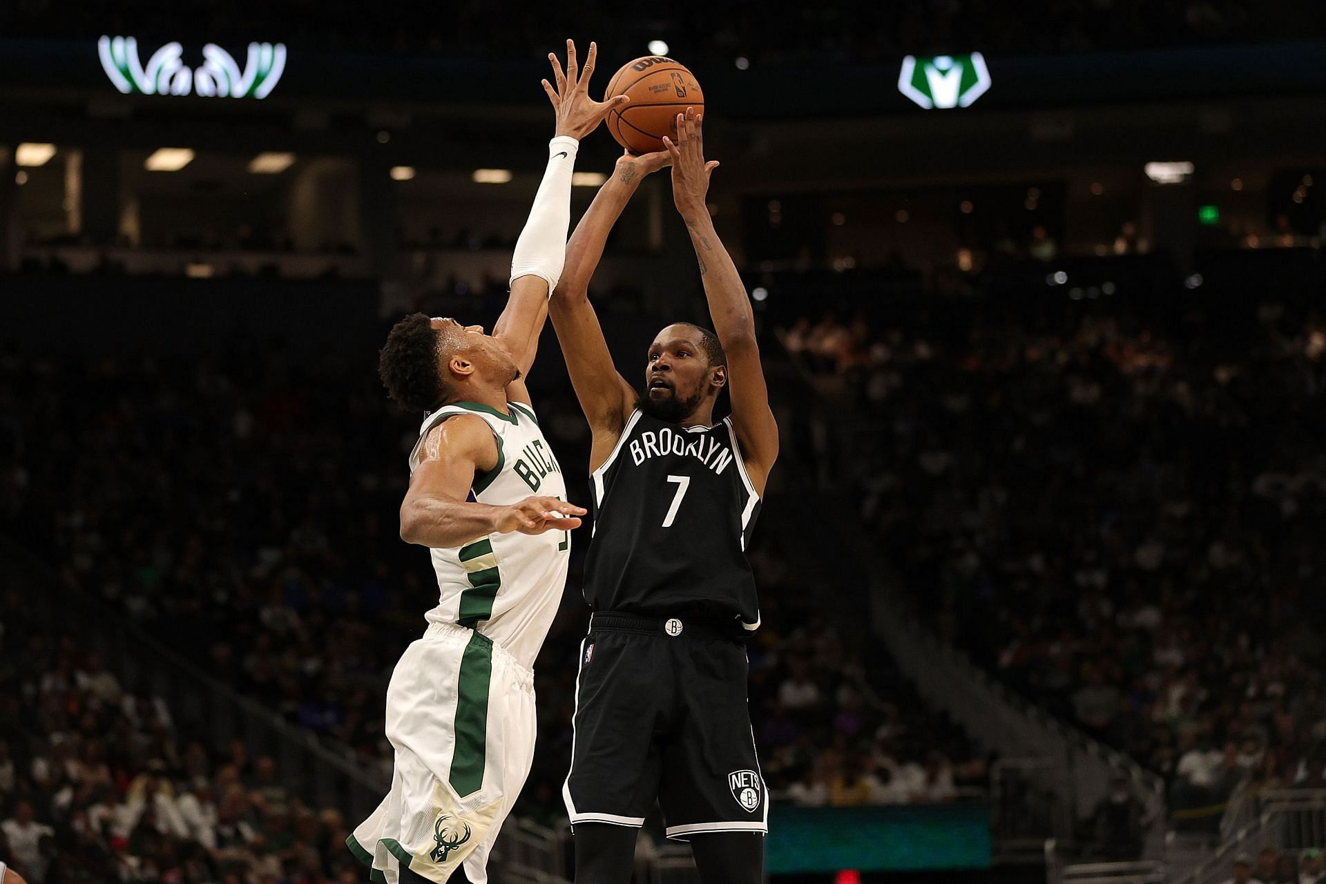 Giannis Antetokounmpo and Kevin Durant.