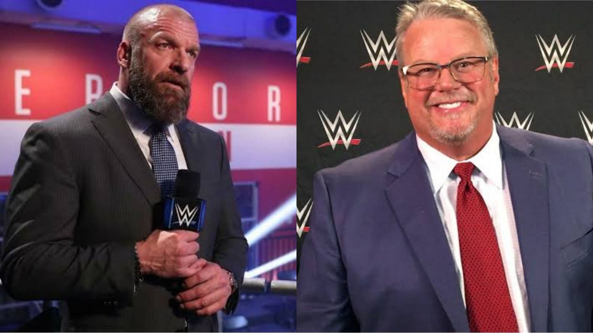 Triple H (left) and Bruce Prichard (Right)