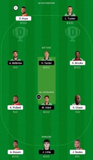 WI vs IRE Dream11 Fantasy Tip #1