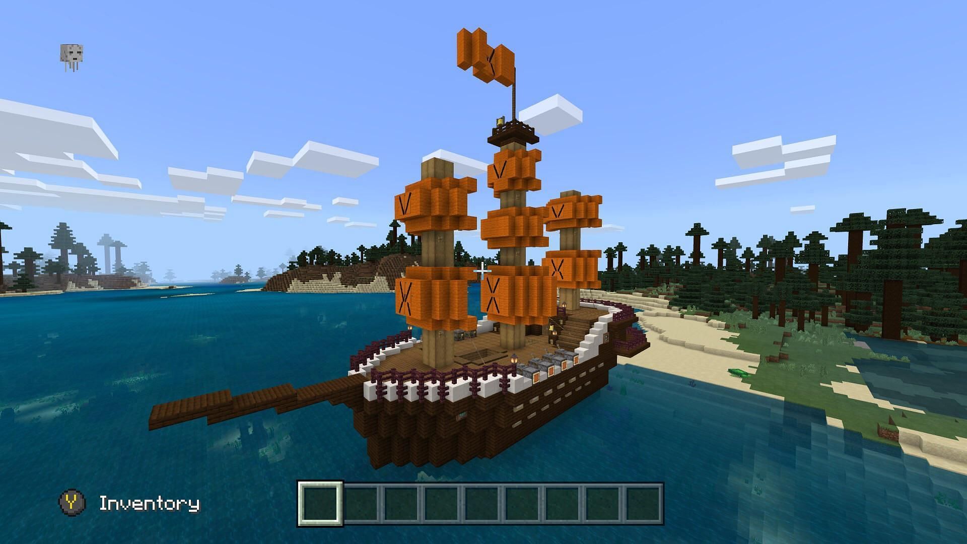 Sea of Thieves have crossed over to the world of Minecrafters (Image via Mojang)