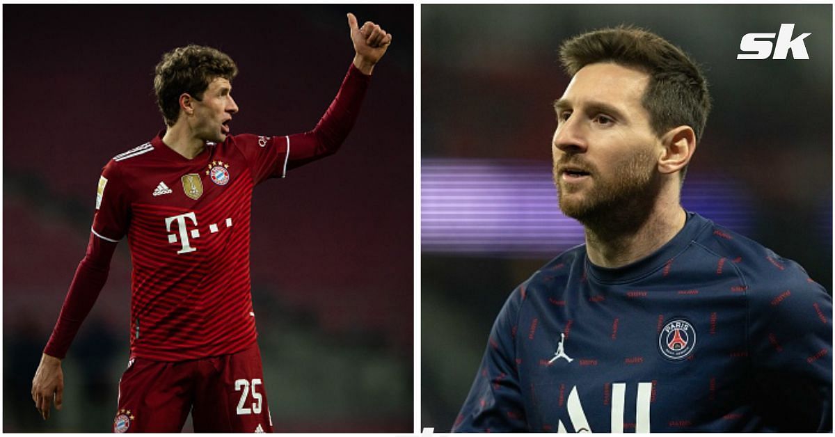 Thomas Muller (L) has labelled Lionel Messi as the &#039;Assist King&#039;