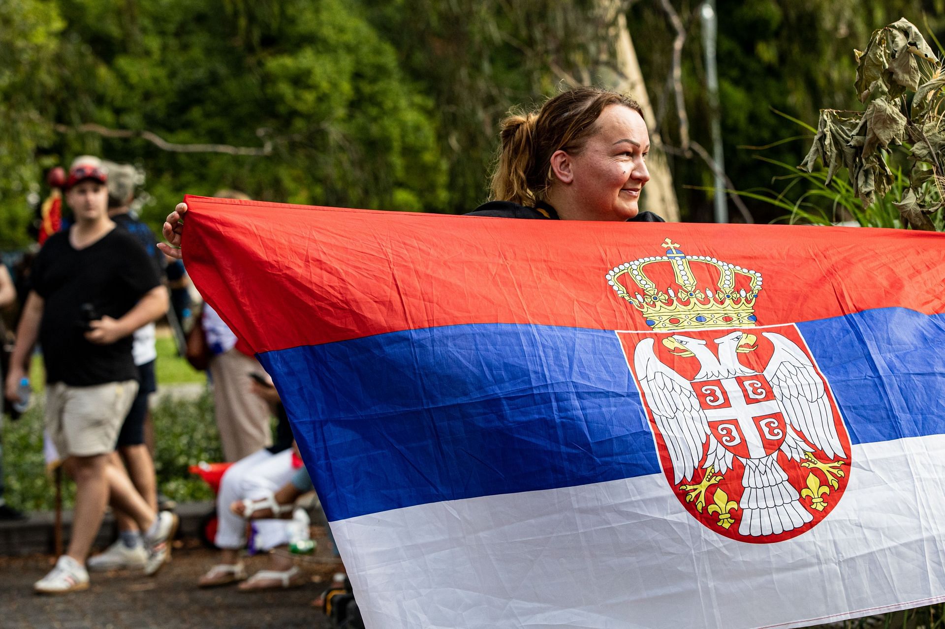 Novak Djokovic&#039;s supporters have been holding protests outside Park Hotel where he is in detention