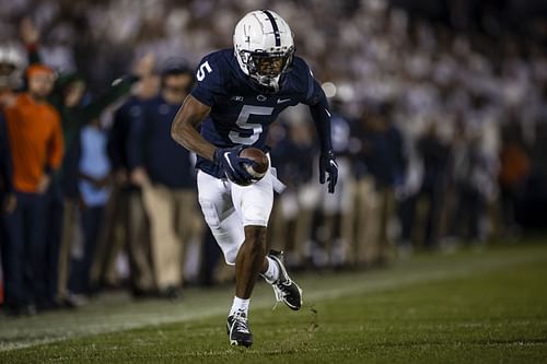 Jahan Dotson during Indiana v Penn State