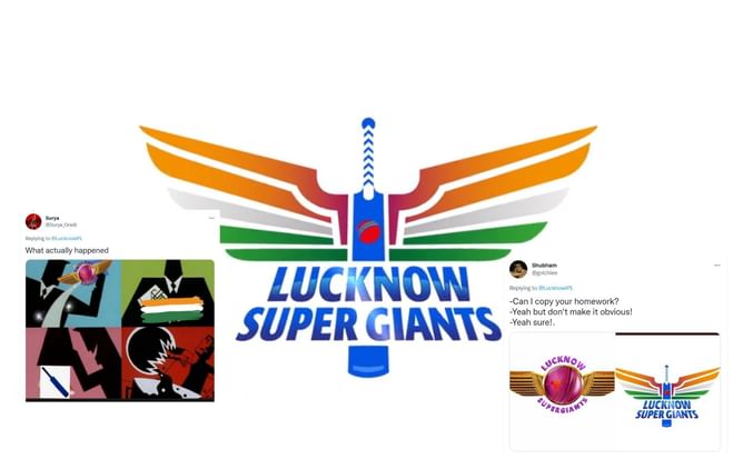"Copy my homework but make some changes" - Lucknow Super Giants trolled after unveiling logo