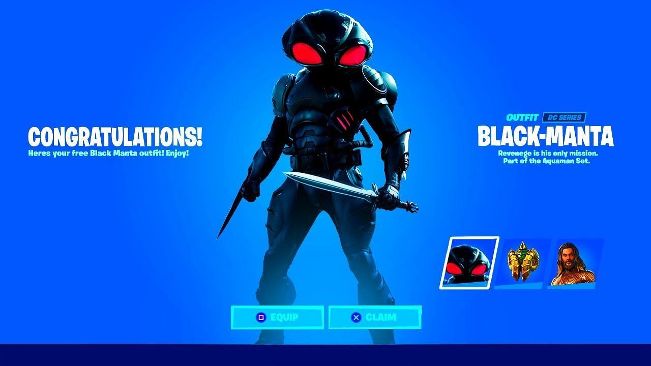 Black Manta couldn&#039;t cut it in the game (image via Epic Games)