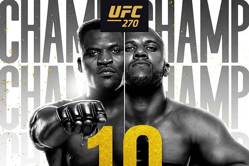 UFC 270: Francis Ngannou vs. Ciryl Gane poster [Image Credit: @UFCEurope]