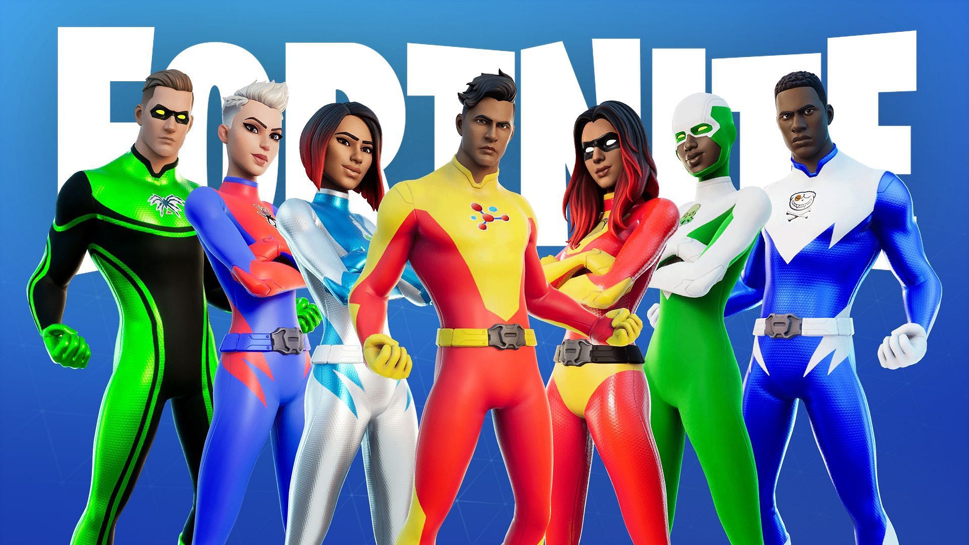 The customizable superhero skin is one of the sweaty skins seen in almost every Fortnite match in Chapter 3 (Image via Epic Games)