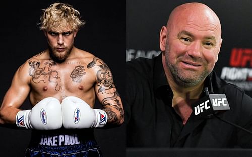 Jake Paul (left), Dana White (right) [Image credits: @jakepaul via Instagram]