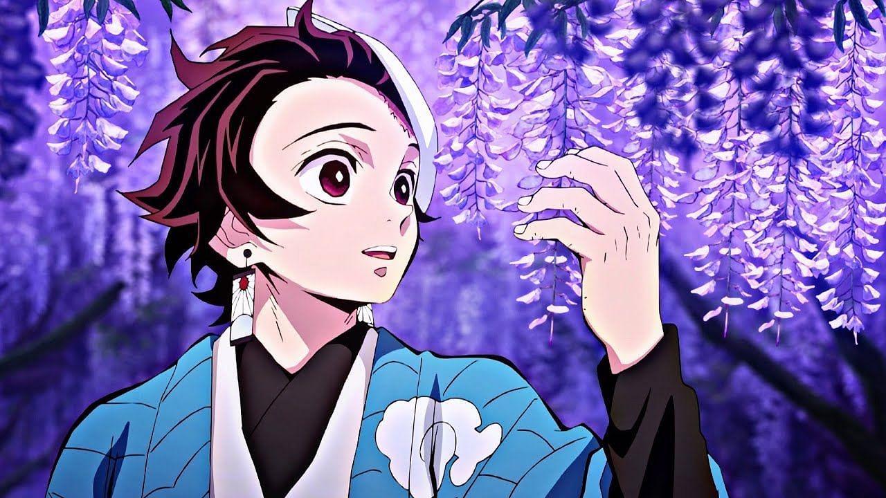 Tanjiro as seen in the series&#039; anime. (Image via Ufotable Studios)