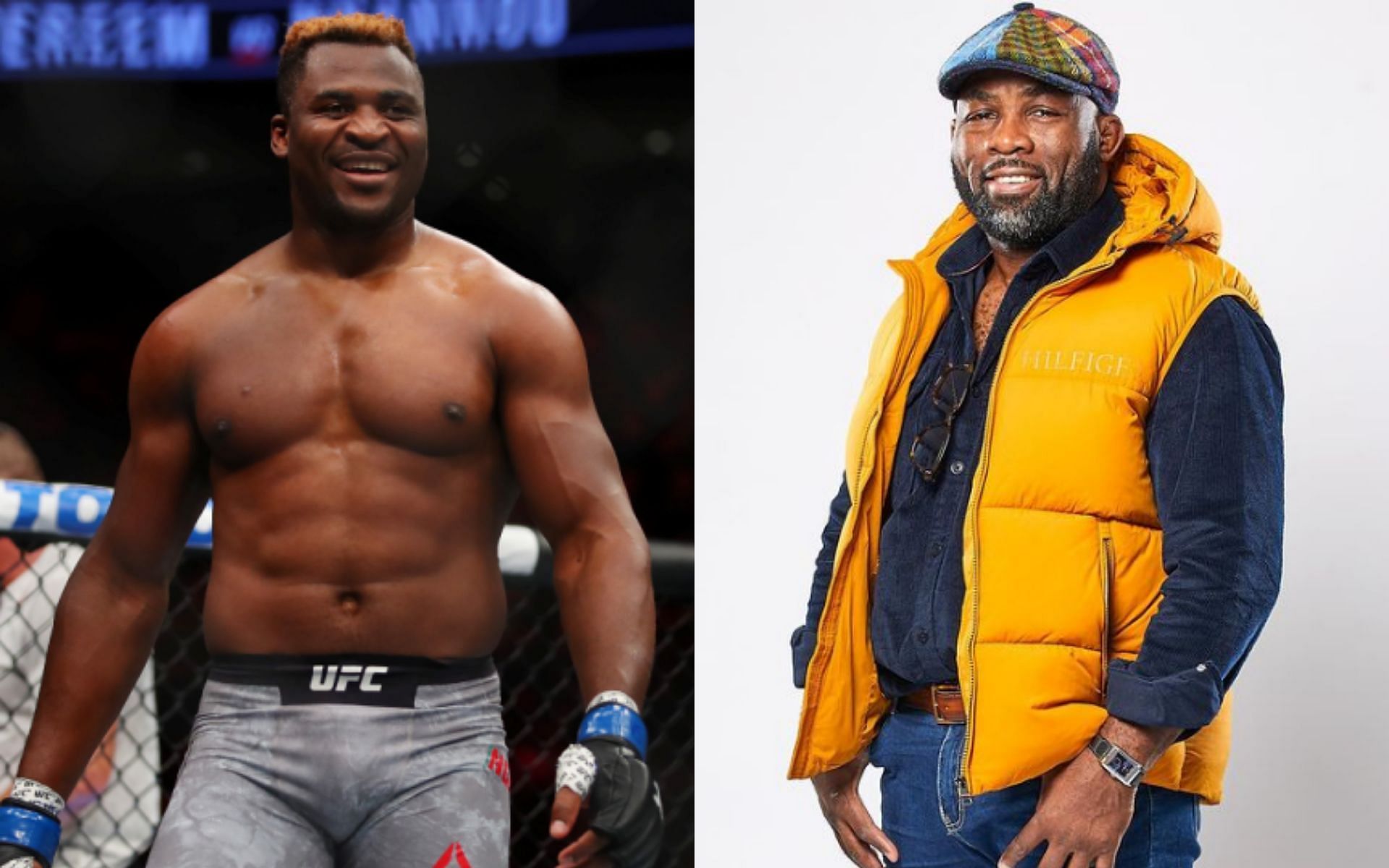 UFC heavyweight champion Francis Ngannou (left) and his former head coach Fernand Lopez (right; Image credit: @lopez_fernand on Instagram)