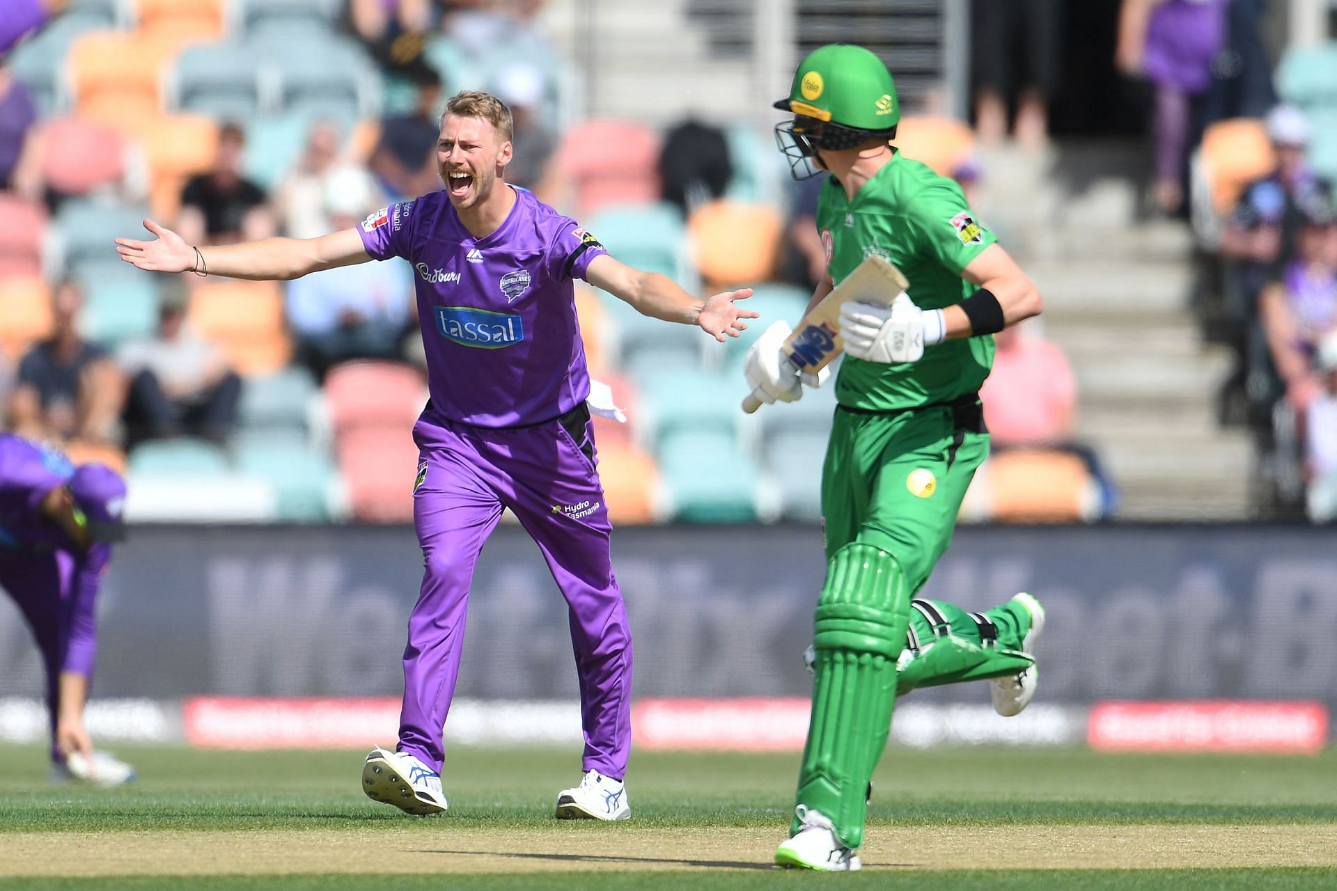 Riley Meredith during the BBL. Pic: Getty Images