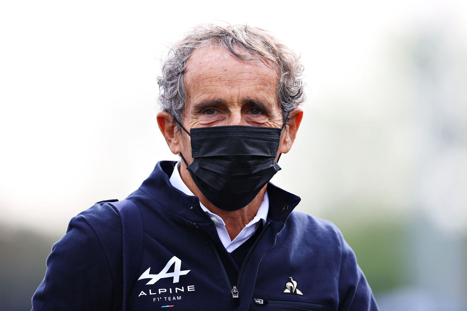 Alain Prost, Special Advisor to Alpine F1 Team walks in the Paddock in Italy. (Photo by Bryn Lennon/Getty Images)Enter caption