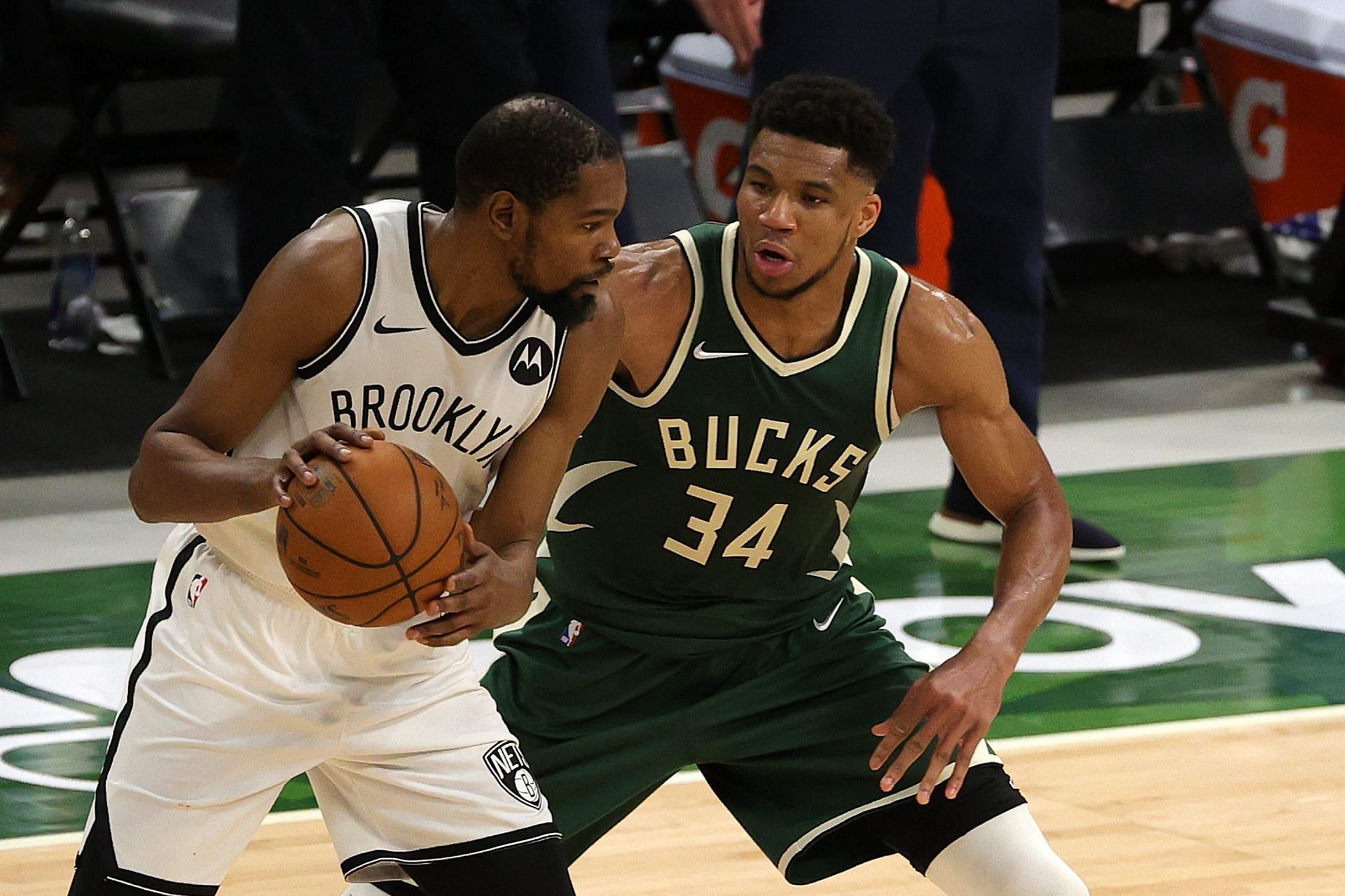 Kevin Durant will lead the Brooklyn Nets against the Milwaukee Bucks. [Photo: Milwaukee Journal Sentinel]