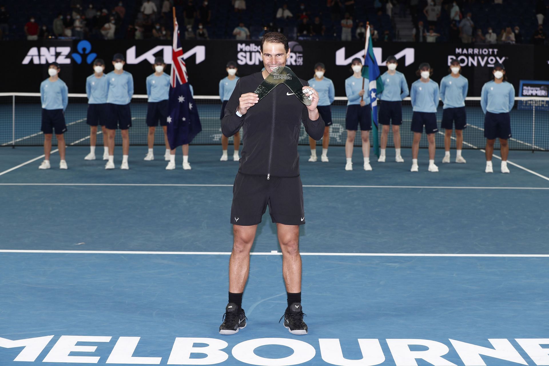 Rafael Nadal at the 2022 Melbourne Summer Set.