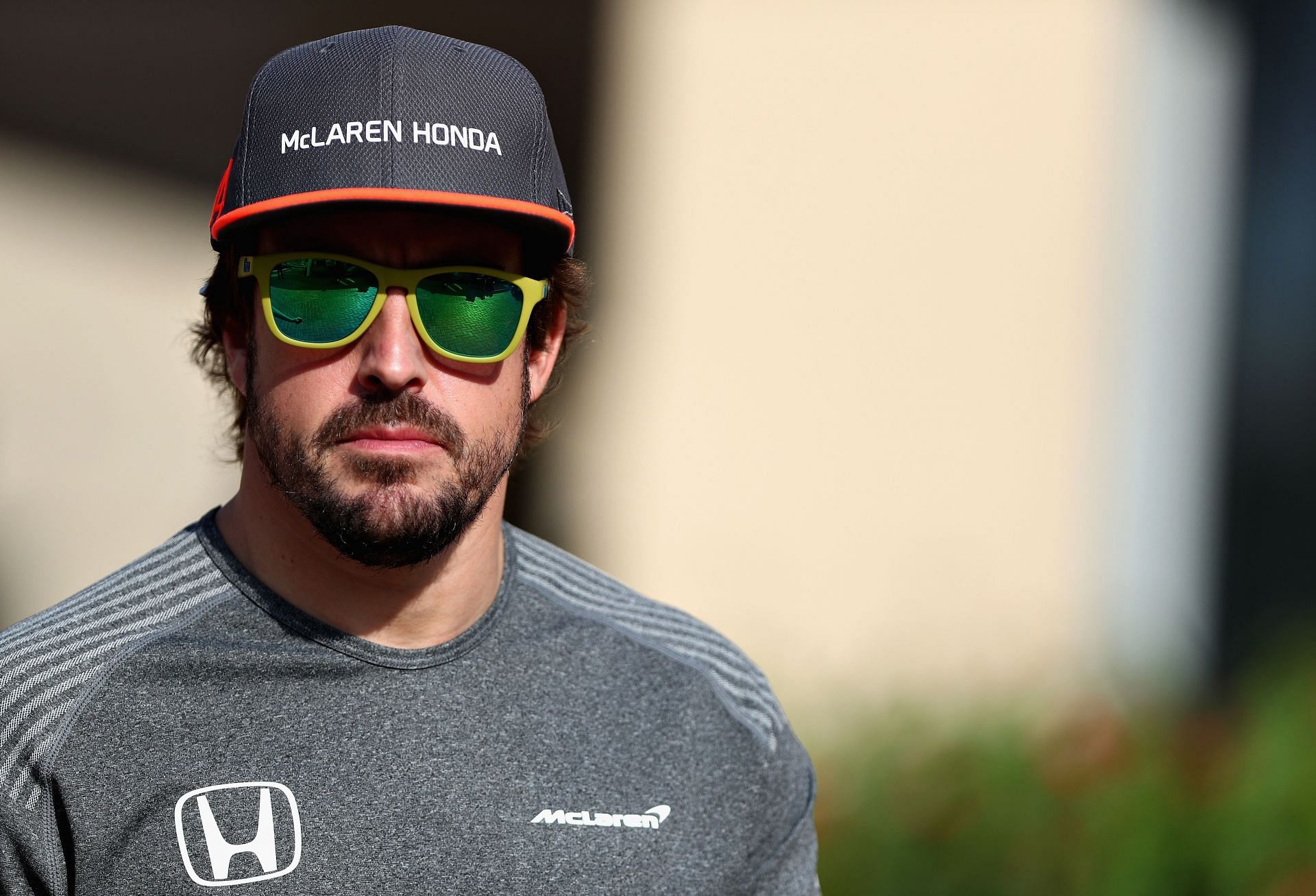 Fernando Alonso ahead of the 2017 Abu Dhabi Grand Prix, McLaren&#039;s final race with Honda