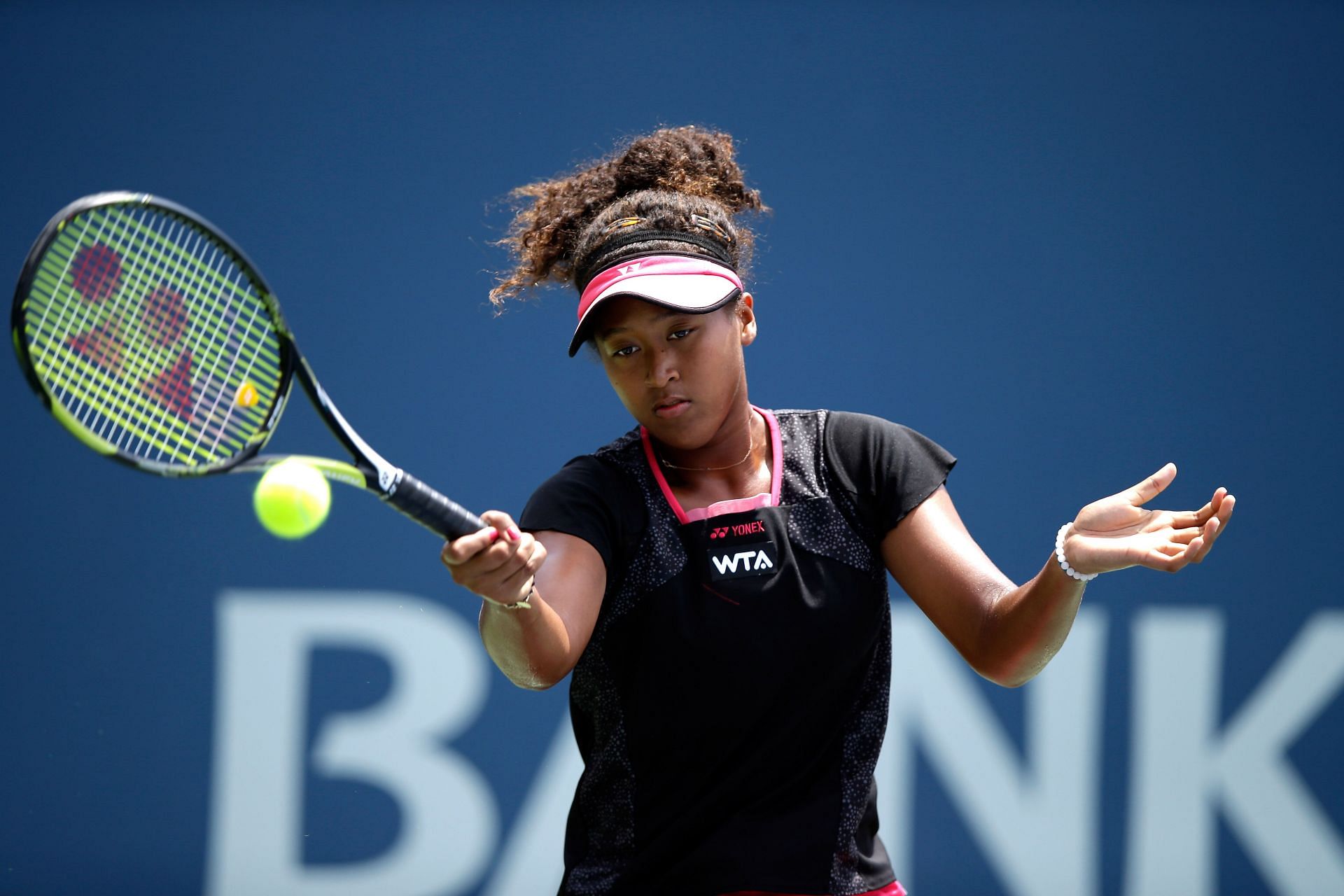 Naomi Osaka at the 2014 Bank of the West Classic.