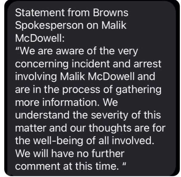 Browns Malik McDowell Arrested on Video - Sports Illustrated Cleveland  Browns News, Analysis and More