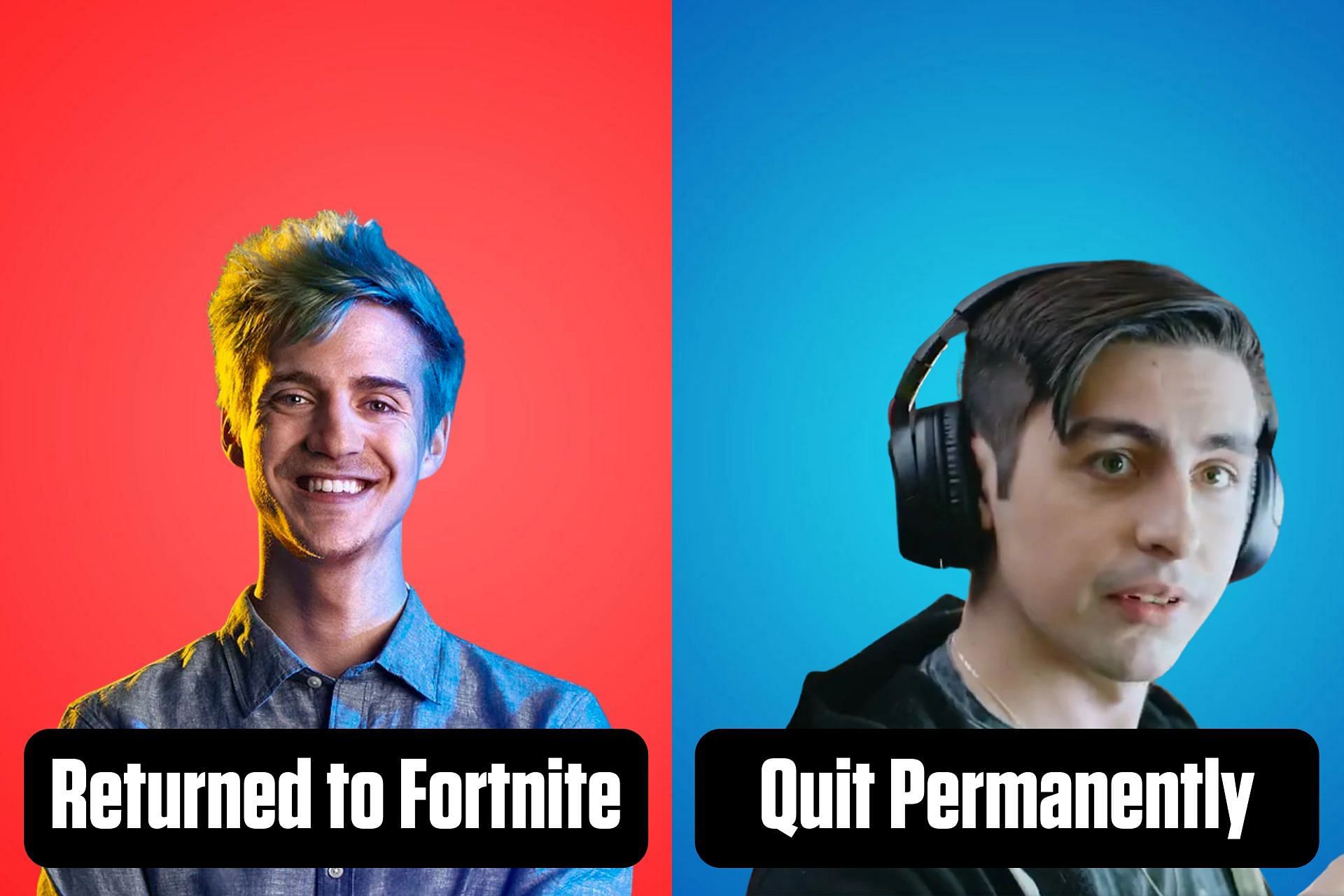 Shroud was one of most popular streamers not to return to Fortnite while Ninja came back after an exile (Image via Sportskeeda)
